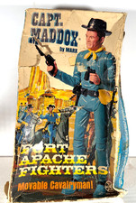 Vintage Marx Toys Best Of The West Captain Maddox With Accessories and Box Rare 