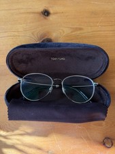 Authentic TOM FORD FT5749-B TF5749 Silver Round Metal Glasses Frames 52-17-145