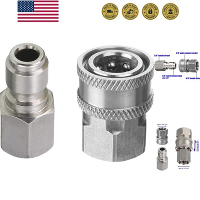 #ad Pressure Washer Adapter Set 3 8 Inch Quick Connect Kit Female Fitting Stai... $20.99