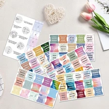 75pcs Bible Tabs Bible Index Tabs for Men Women Laminated Bible Chapter Tabs