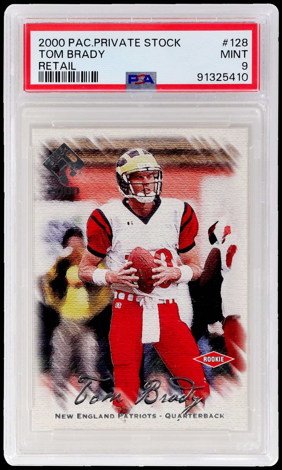 2000 Private Stock Tom Brady #128 PSA 9 RC Retail 538/650 Football Mint