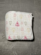 Aden Anais Baby Blanket Bird Cage Reversible Heart 2PLY Soft Cotton Muslin Quilt