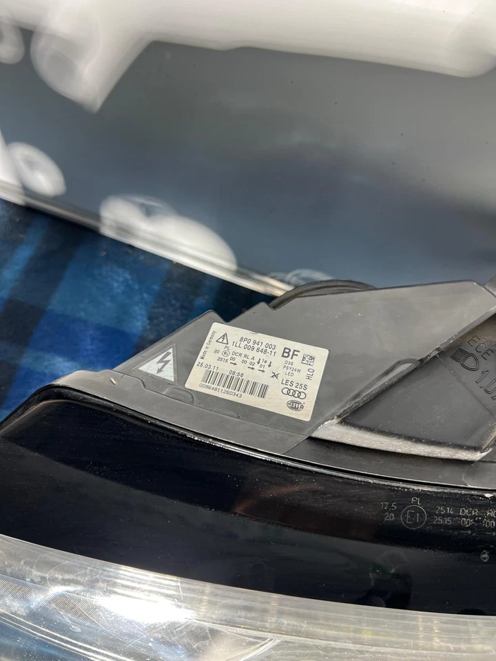 AUDI A3 LEFT HEADLAMP A3/S3, 8P, XENON TYPE, 07/08-04/13 08 09 10 11 12 13 - image 4 of 4