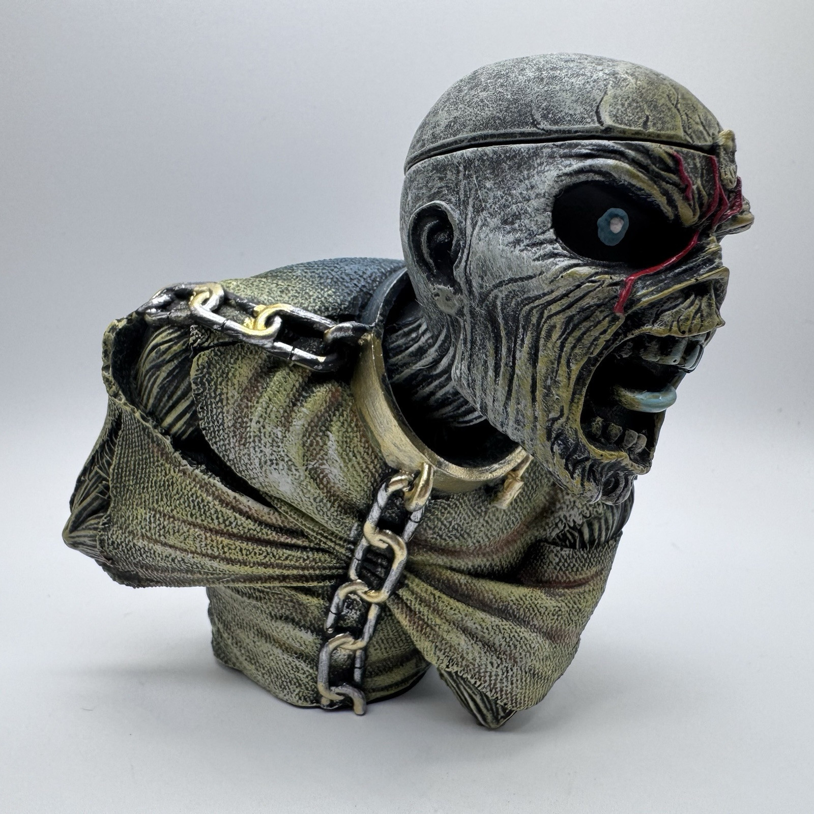 Iron Maiden Piece of Mind Eddie Bust Box Small Nemesis Now Officially Licensed