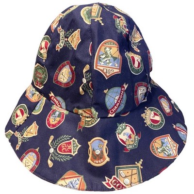 Shedrain Bucket Hat Navy Novelty Rain Weather Protection Travel Golf Dad USA
