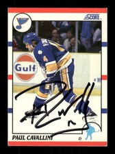 1990-91 Score 185 Paul Cavallini signed auto autograph  MZ BXCP57