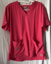 Carhartt Women  s Scrubs Size Large Top. Modern Fit V Neck Short Sleeve