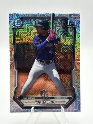 #ad #ad Roldy Brito 2026 Bowman Chrome 1st Bowman Mojo Refractor BCP 21 Rockies $1.88
