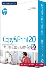 HP Printer Paper 8.5 x 11 Paper Copy Print 20 lb 1 Ream Case - 500 Sheets