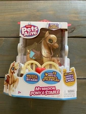 Pets Alive My Magical Pony & Stable Includes Real Horse Sounds Stable Bridal NWT