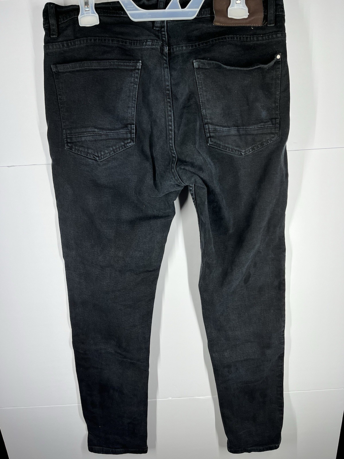 Zara Man Black Slim Fit Jeans Size 34x34 (EUR44) Made In Morocco image 2