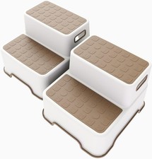 Toddler Step Stool for Bathroom sink, 2 Pack Step Stool for Kids, Plastic Potty