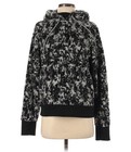 Athleta Tugga Sherpa Jacquard Hoodie Sweatshirt Black Gray White Size Small — photo 1