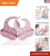 Waterproof Silicone Baby Bibs for Toddlers - 3D Food Catcher Design