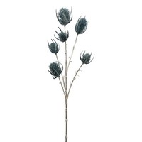 KüNstlicher Kardendistelzweig, 3Er Set, Farbe Blau, HöHe Ca. 64 Cm