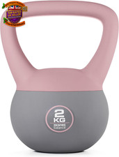 Image of Soft Kettlebell 2kg-12kg PVC Weighted Kettlebell Home Gym Fitness