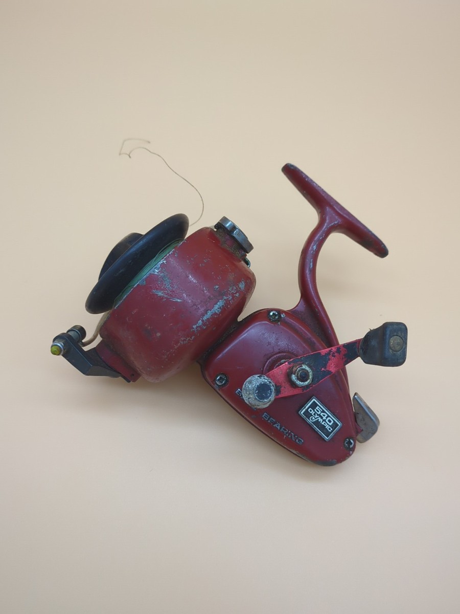 Olympic 540 Vintage Fishing Spinning Reel Japan - Spins Smoothly