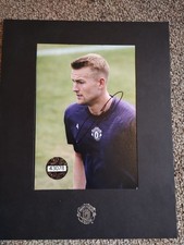 Matthijs de Ligt signed photo autograph framed 10×8 with COA Manchester United
