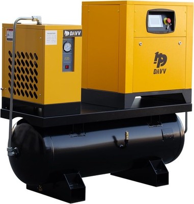 10HP 3Ph Combined Variable Rotary Screw Air Compressor w/Dryer 39CFM 125PSI 460V