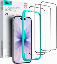 3 Pack for Iphone 17/Iphone 16 Pro Screen Protector, 9H Hardness  Military Gra