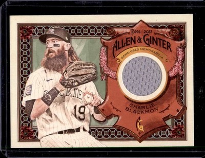 2022 Topps Allen & Ginter #AGRA-CBL Charlie Blackmon Full-Size Relics A Design