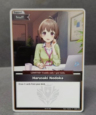 English Hololive Official Card Game Harusaki Nodoka (P) hSD01-016 Foil