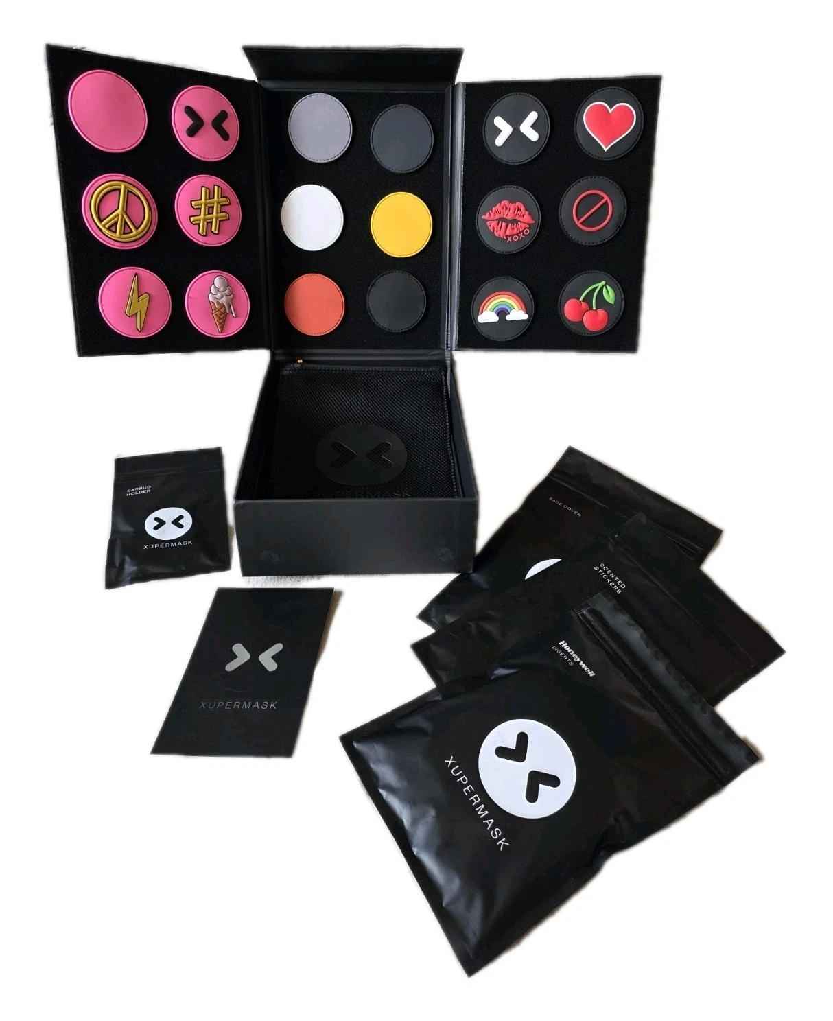 Xupermask Collection 2022 Face Mask Kit Honeywell Filters Detachable Patches