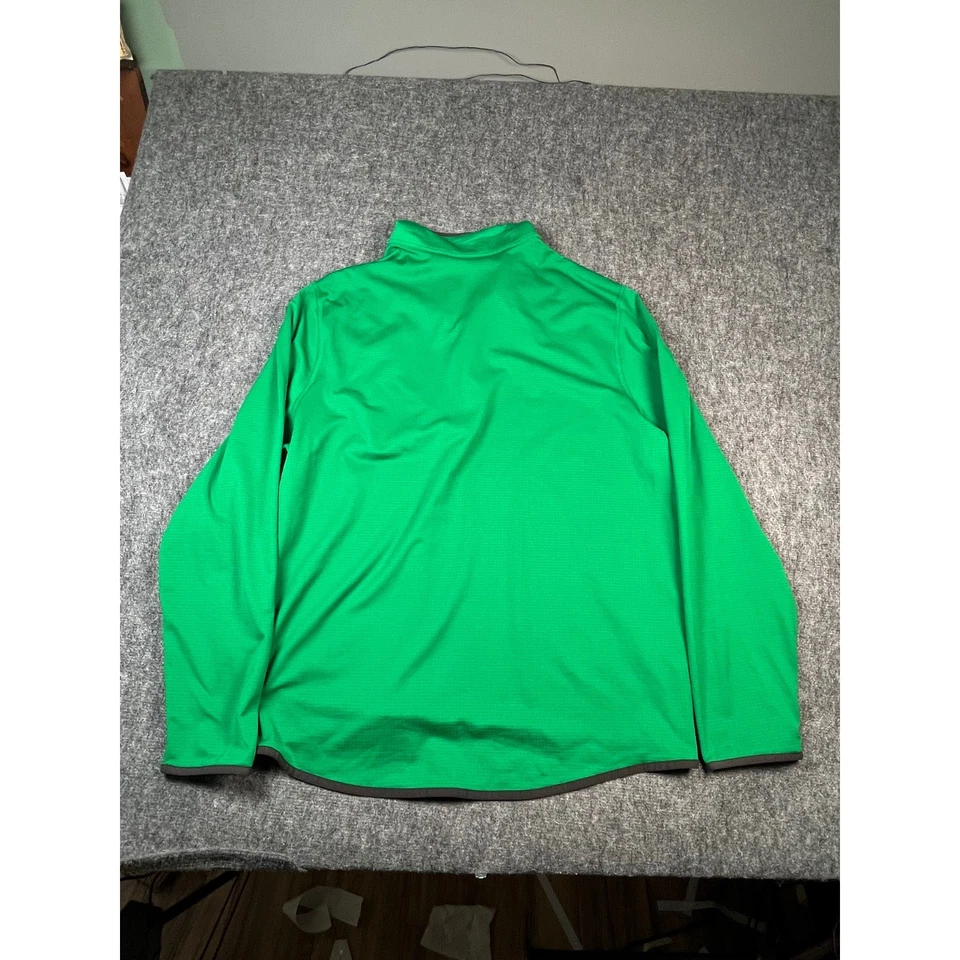 Pullover Eddie Bauer Activador Rejilla Polar 1/2 Cremallera Hombres XXL Verde Hierba LS Nuevo Foto 4 de 4