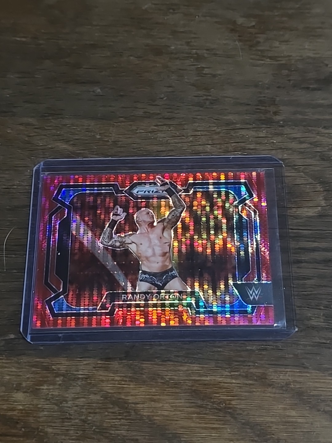 2024 Panini Prizm WWE - Randy Orton #17 Red Pulsar Prizm 127/399