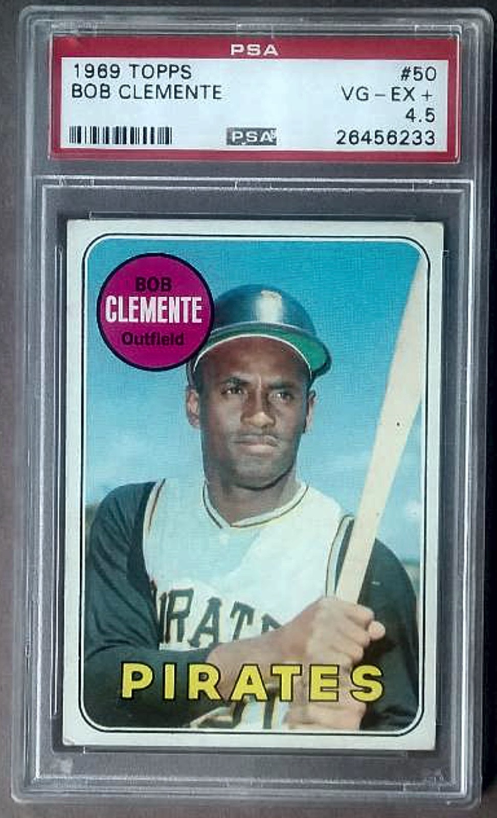 1969 Topps ROBERTO (BOB) CLEMENTE #50 PSA 4.5 Pirates MLB Icon - Nice! Centered!