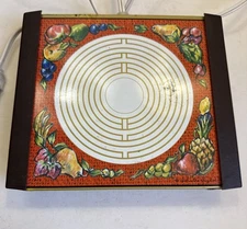 Vintage Warm-O-Tray Hot Plate Harvest Fruit Electric Atlantic Precision WORKS(37