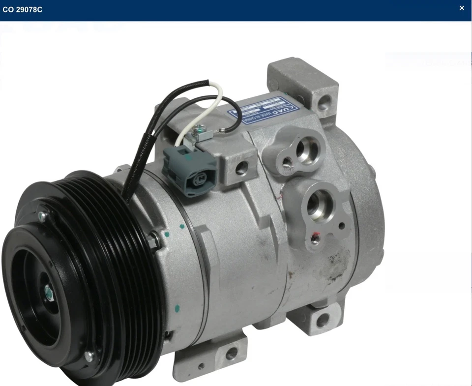 AC Compressor w/ Clutch For 2009-2012 Mazda CX-7 2.3L 2.5L CO29078C UAC - Image 3 of 3