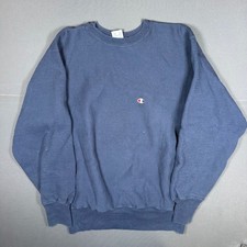 Vintage 90s Champion Reverse Weave Navy Sweatshirt Made in USA Mens XL Blank C