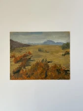 LANDSCAPE ORIGINAL PAINTING Impressionism Art Oil Plein air etude 8*10 inches