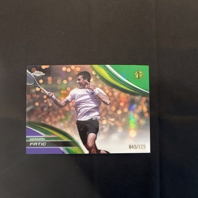 Topps 2025 Chrome Nerman Fatic Rookie #268 Purple & Green Refractor /125 Tennis