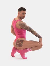 barcode Berlin - Rib Body ASSI pink Gr. S M Herren Suit 92203/3100 gay sexy