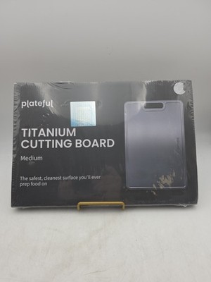 Plateful Titanium Cutting Board Medium 14  X 9.5  New Retail $129.99