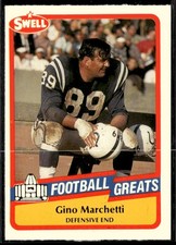1989 Swell Greats Gino Marchetti #94 Baltimore Colts