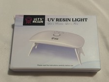 LET'S RESIN Mini UV Light for Resin 60/90/150 Second Cure-White 8 Beads Bonus