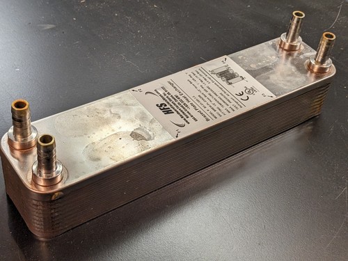 HFS 20 Plate Brazed Plate Heat Exchanger 1/2" Hose Barb B3-23-020-1.0