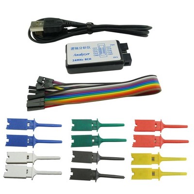 Ferwooh USB Logic Analyzer 24MHz 8CH 8 Channel UART IIC SPI Debug Device +...
