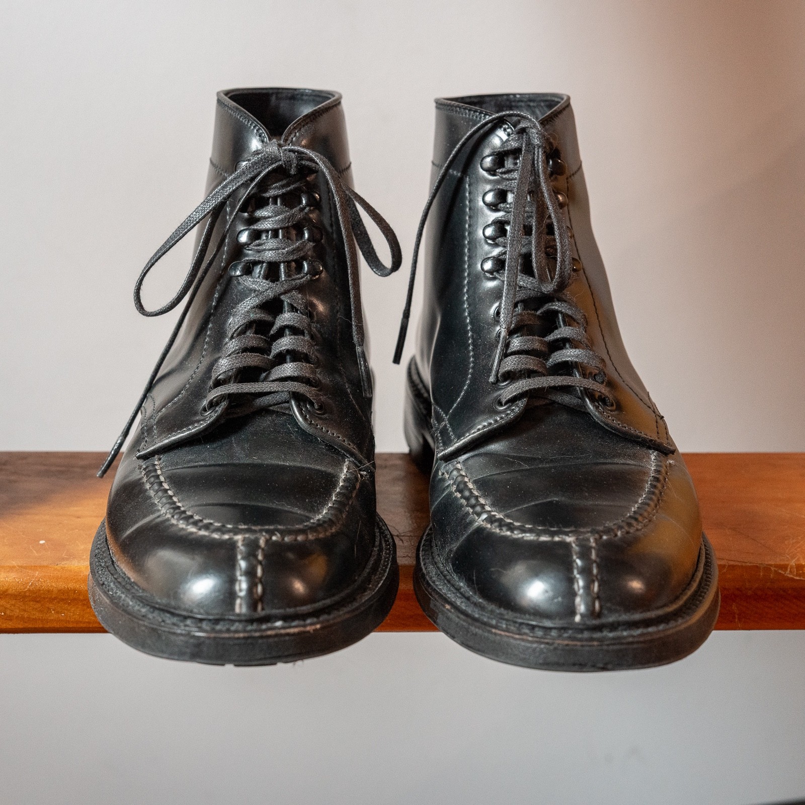 Alden Norweigan Split Toe Black Shell Cordovan Si… - image 2