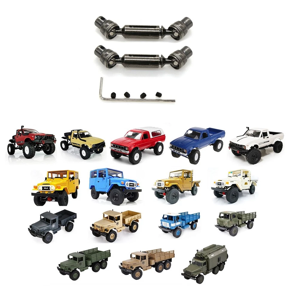 2Pcs Metal Drive Shaft CVD for  D12 C14 C24 B14 B36 B24 MN D90 MN99S MN-909247 - Image 3 of 4