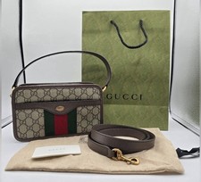 Gucci GG Supreme Ophidia Dual Top Handle Crossbody Bag