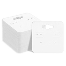 100 Pcs 2" Earring Display Cards Jewelry Display Holders for Selling Packaging