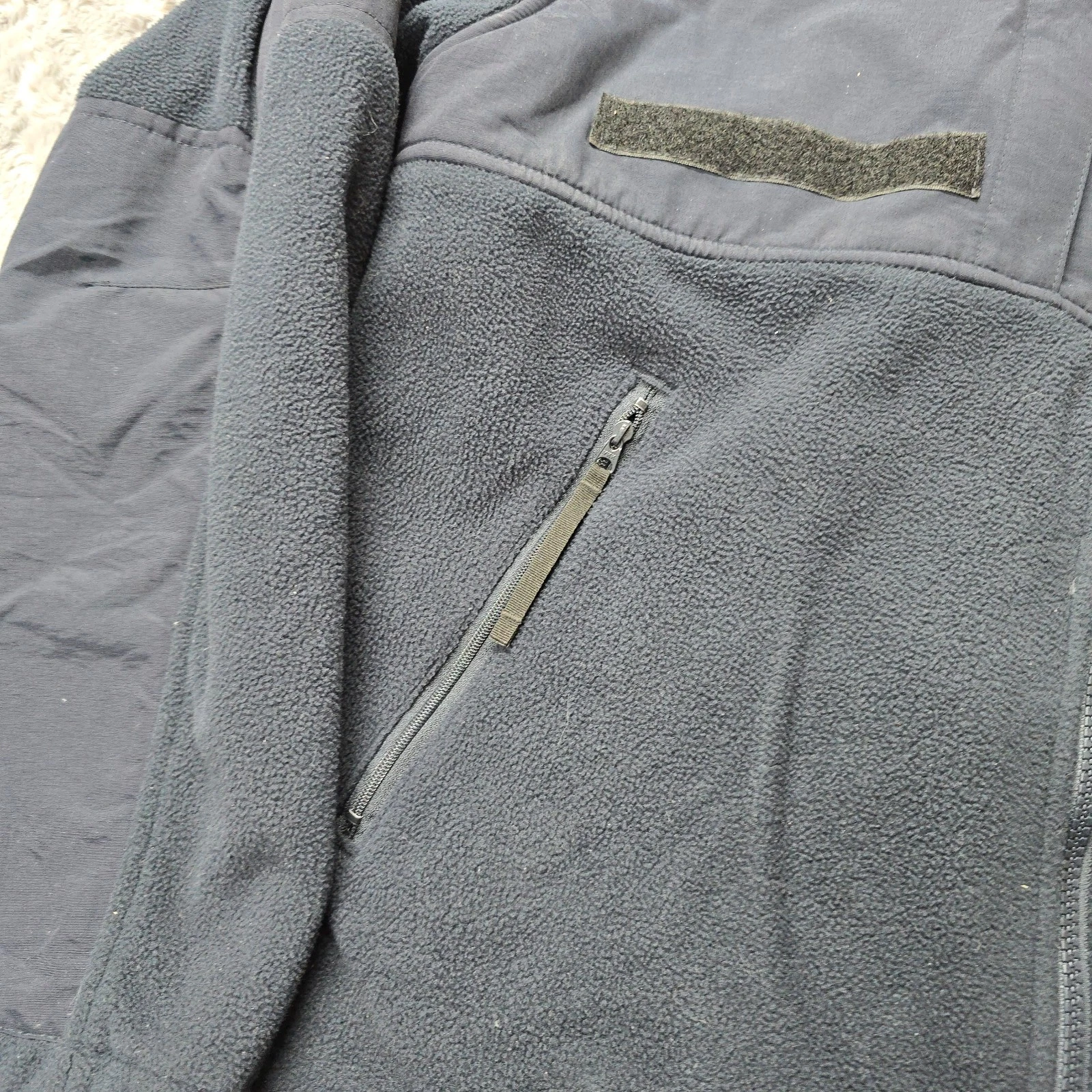 5.11 Tactical Series Fleece Jacket Mens M Navy Blue Full Zip Duty Patrol Uniform - product detail image 5