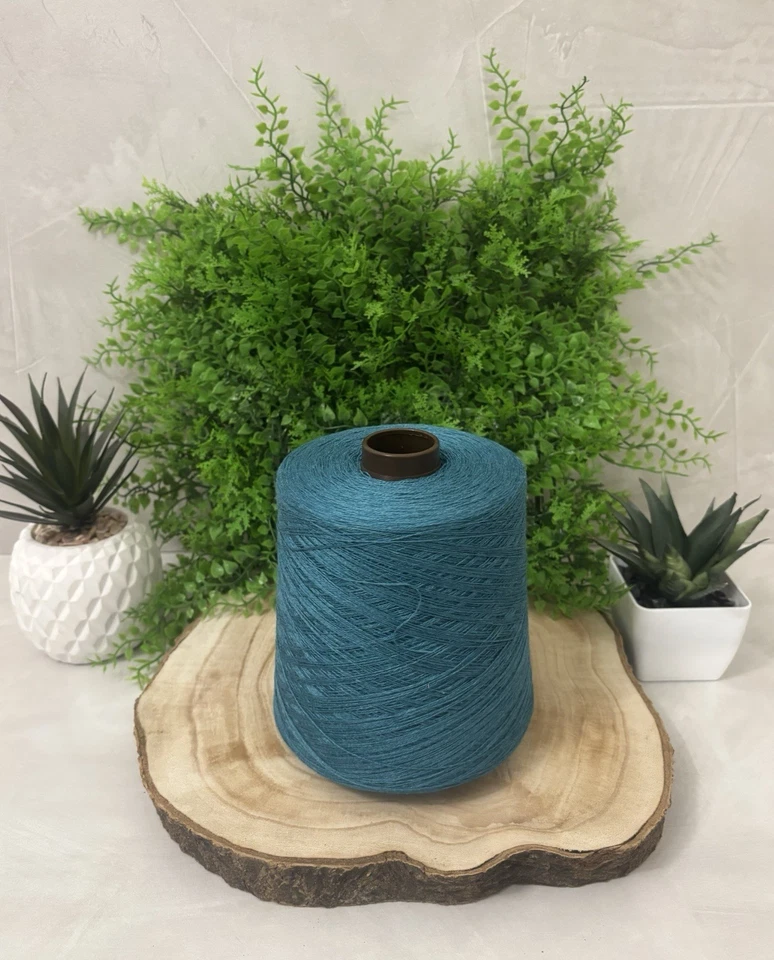 Garn 50% Kaschmir 50% Seide NM 2/28 Farbe Blue Crystal Rock 500 Gramm