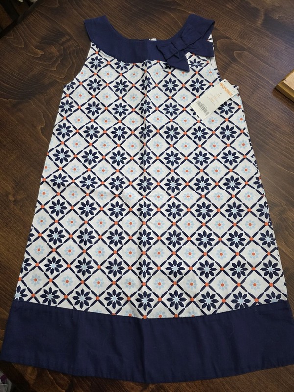 New Gymboree Cute on the Coast 7 Tile Print Dress Shore to Love NWT Size 8