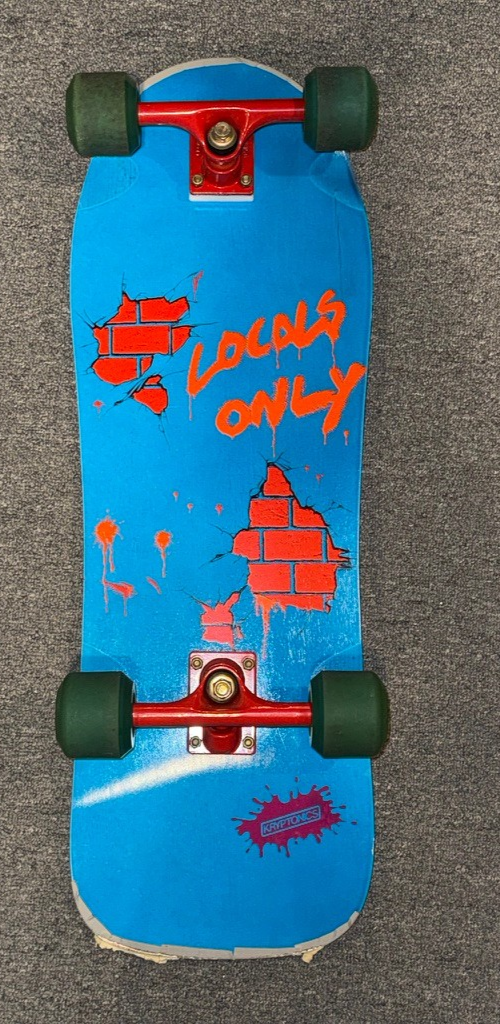 Vintage Kryptonics Locals Only Skateboard Complete Deck CX-66