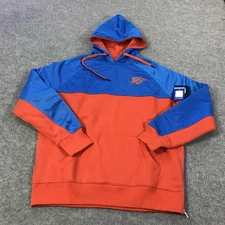 Oklahoma City Thunder Hoodie Mens XL Blue Orange NBA Basketball OKC Pullover